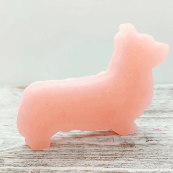 2 Corgi Shaped Soap Handcrafted Glycerin Soap Many Fragrances 4 oz bars - Picture 6 of 12